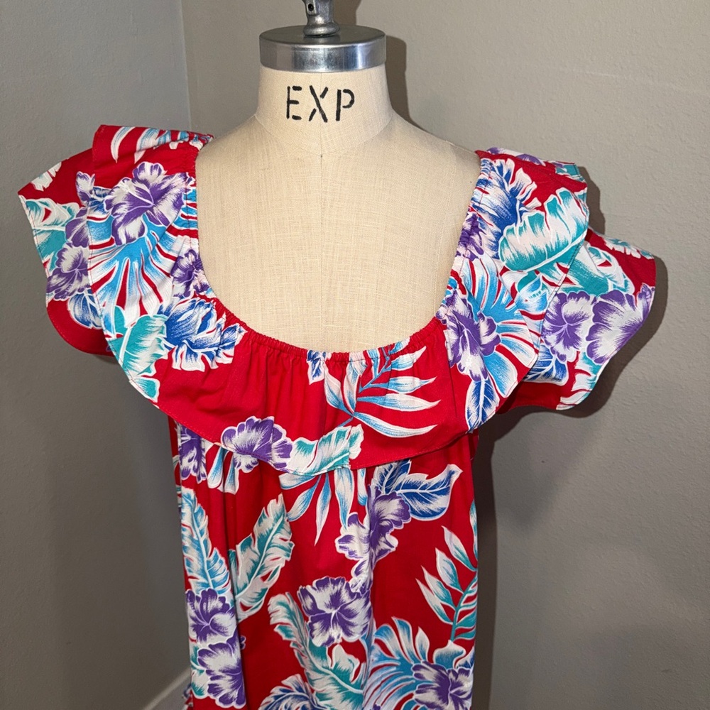 Vintage Hawaiian Muu Muu 3X - Picture 2 of 4